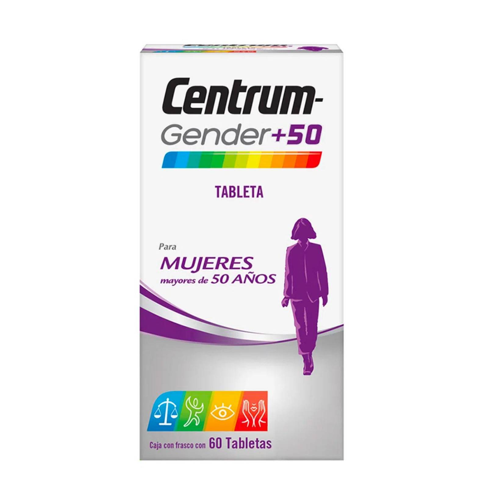 Multivitamínico Centrum Gender +50 60 Tabletas