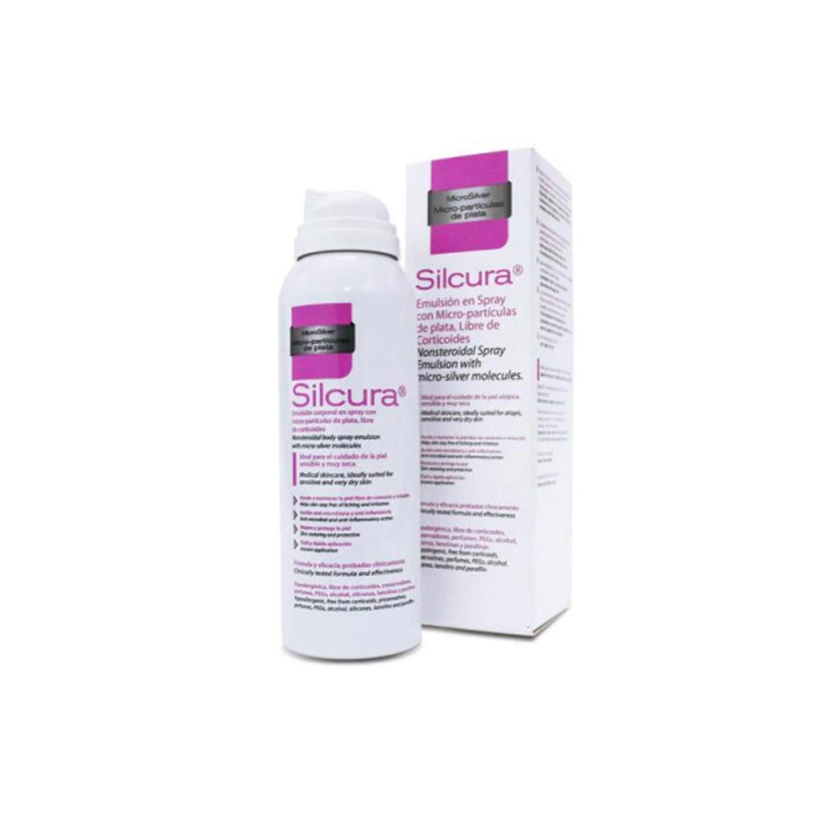 Emulsión Corporal Silcura en Spray 125 ml