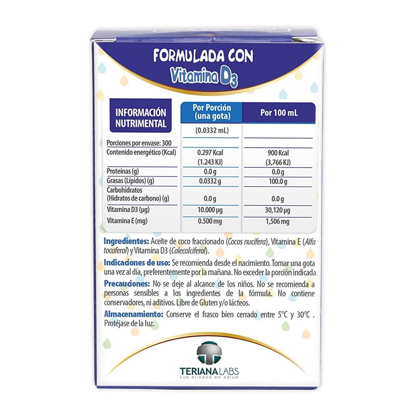 Suplemento Alimenticio One Drop Vitamina D3 3 ml