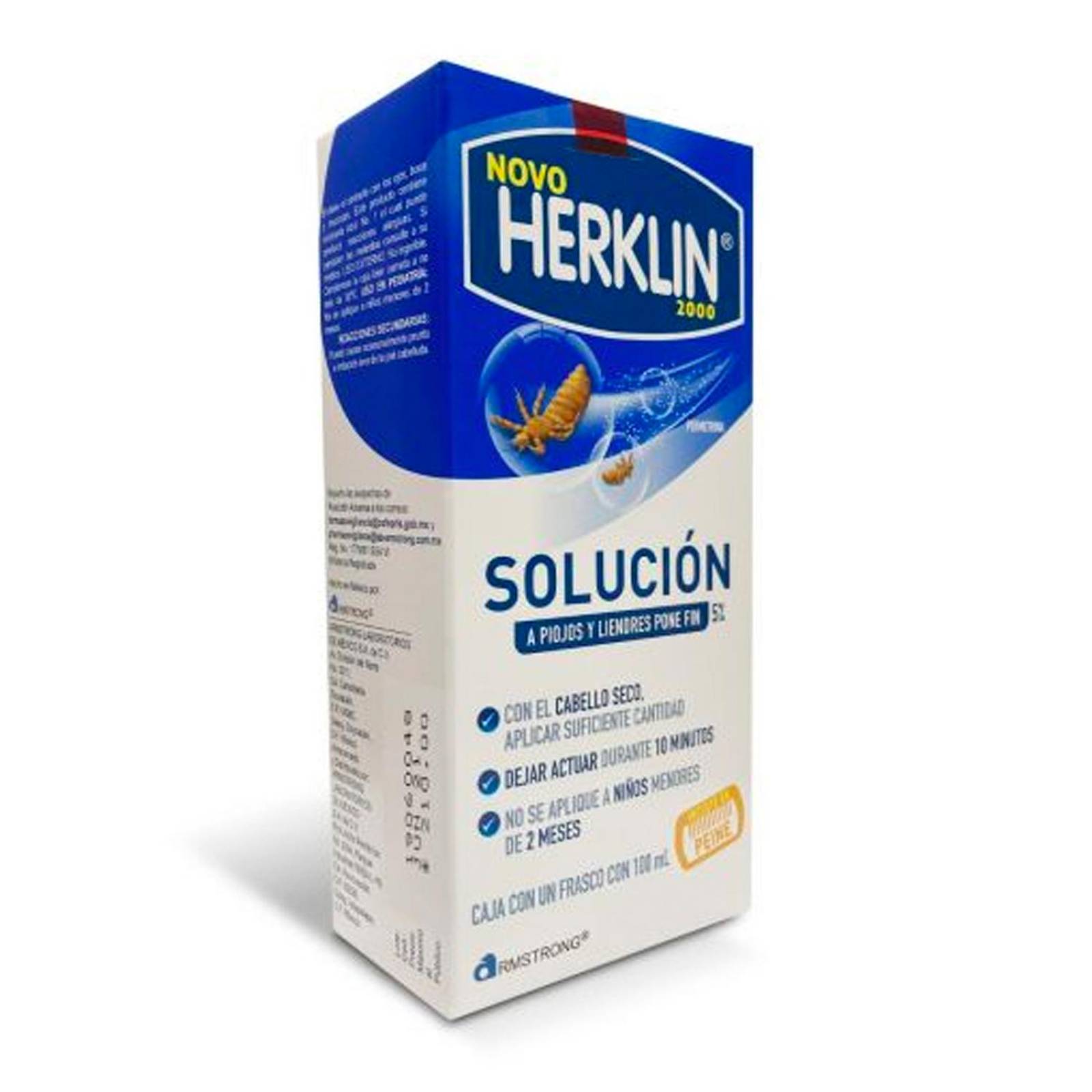 Shampoo Antipiojos Novo Herklin 2000 100 ml 