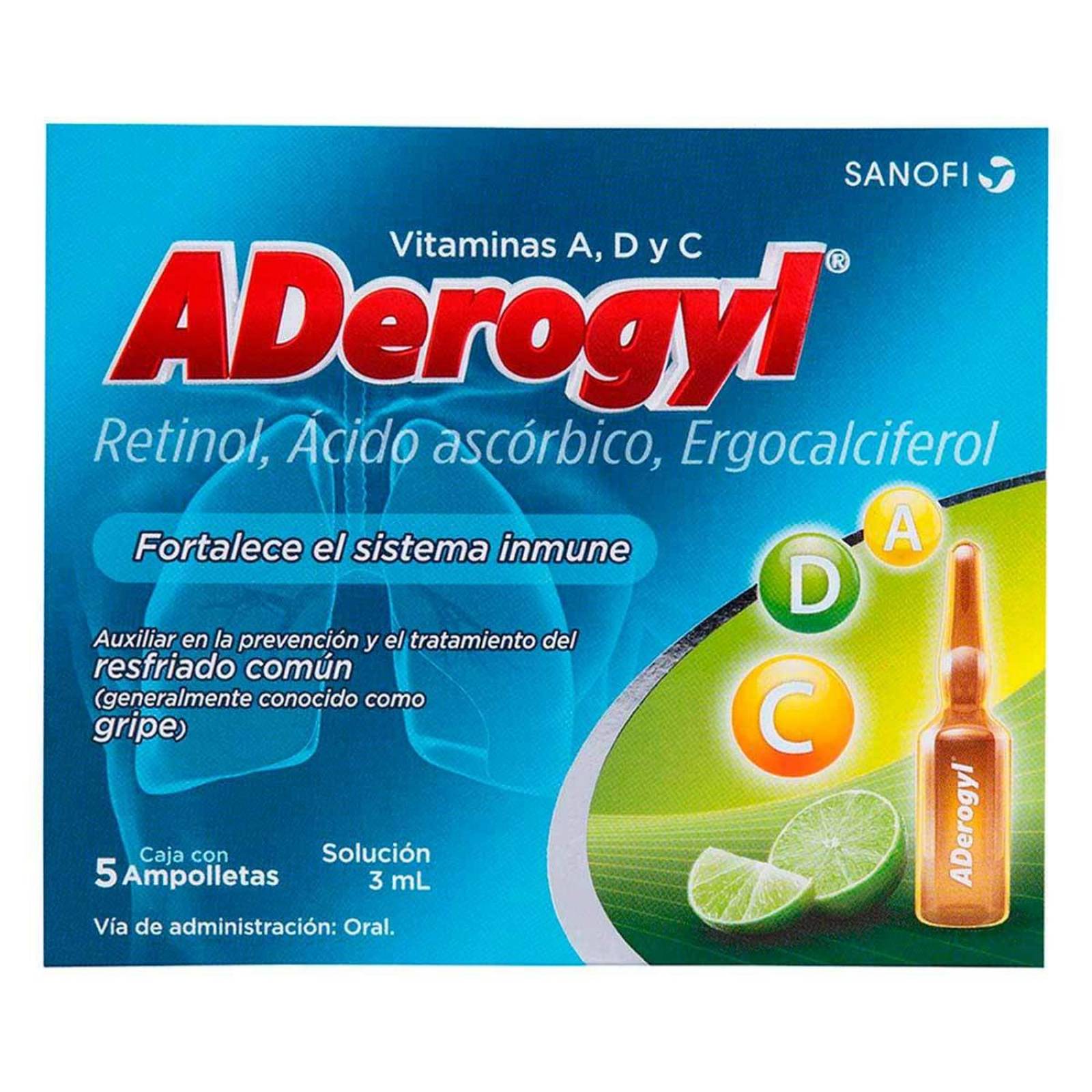 Solución Oral Adeorgyl 5 Ampolletas de 3 ml 