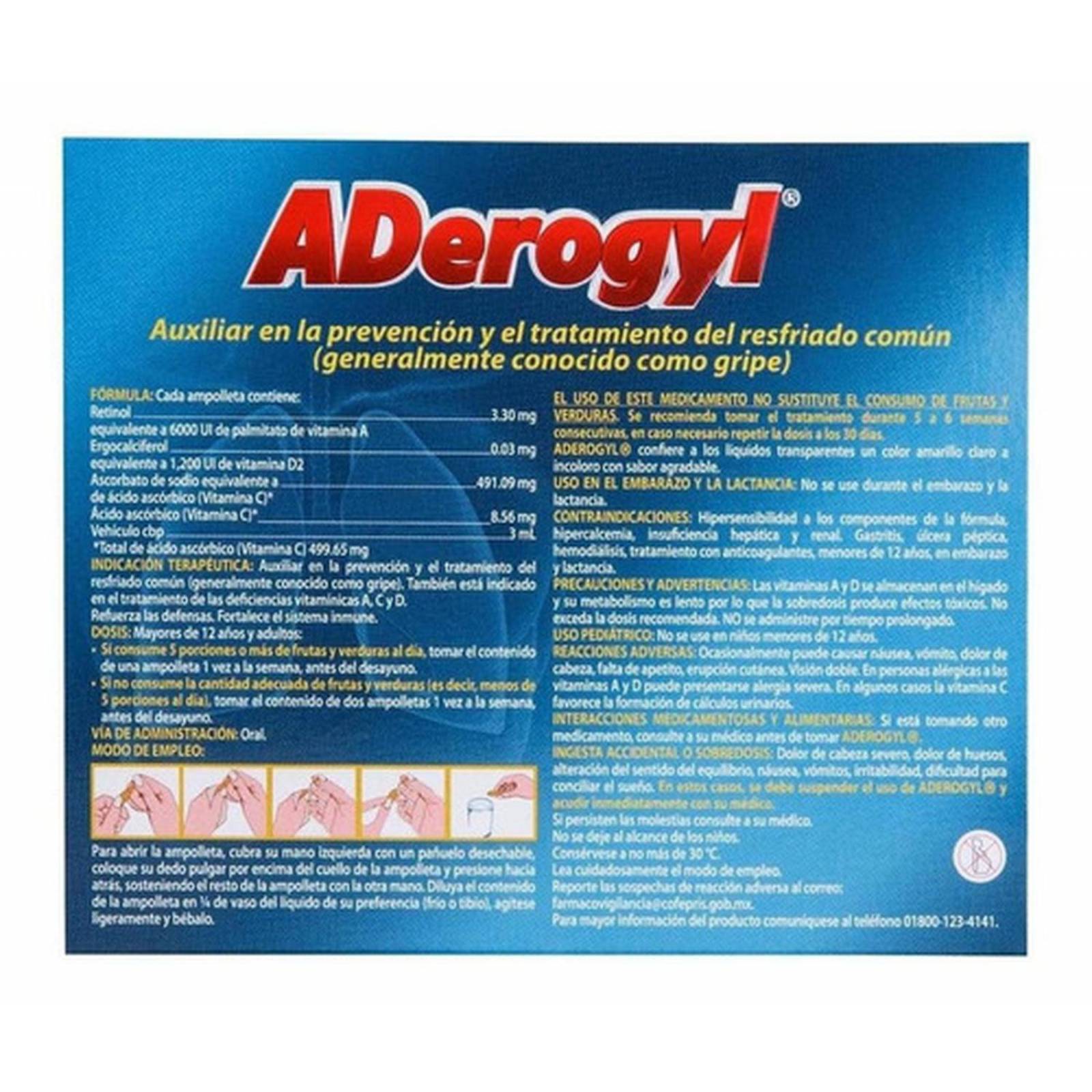 Solución Oral Adeorgyl 5 Ampolletas de 3 ml 