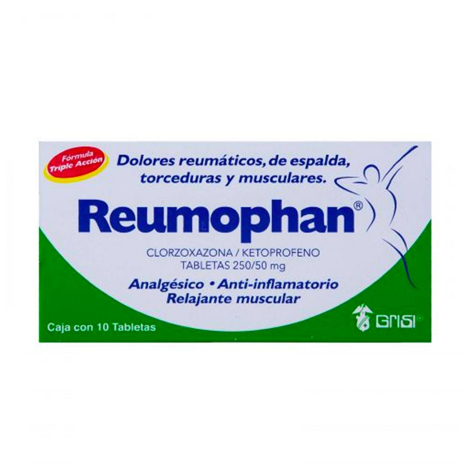 Tabletas Reumophan 10 piezas 