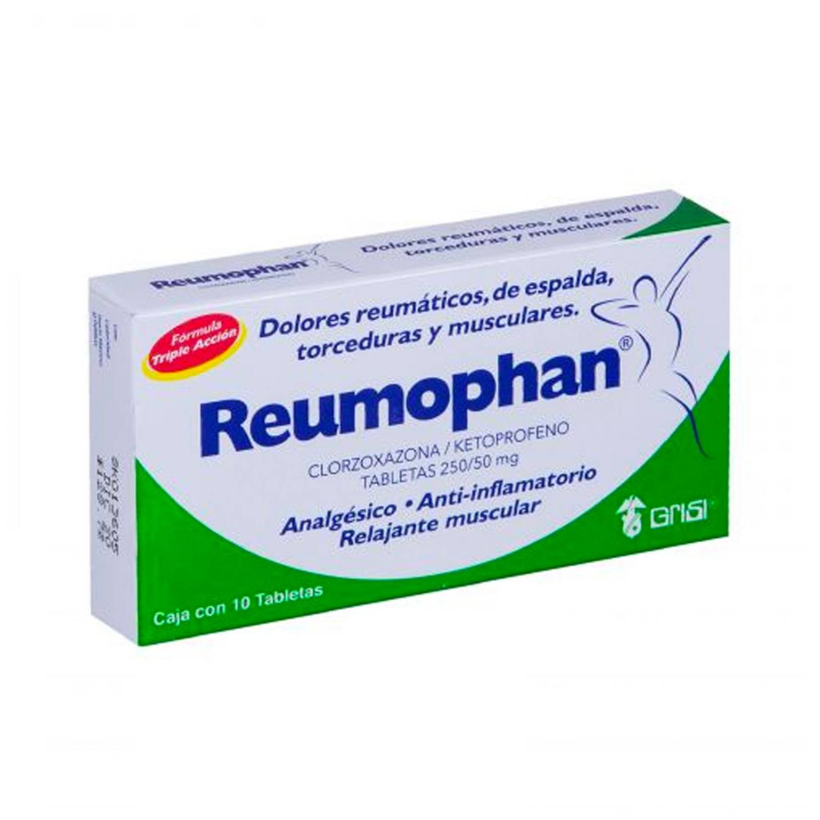 Tabletas Reumophan 10 piezas 