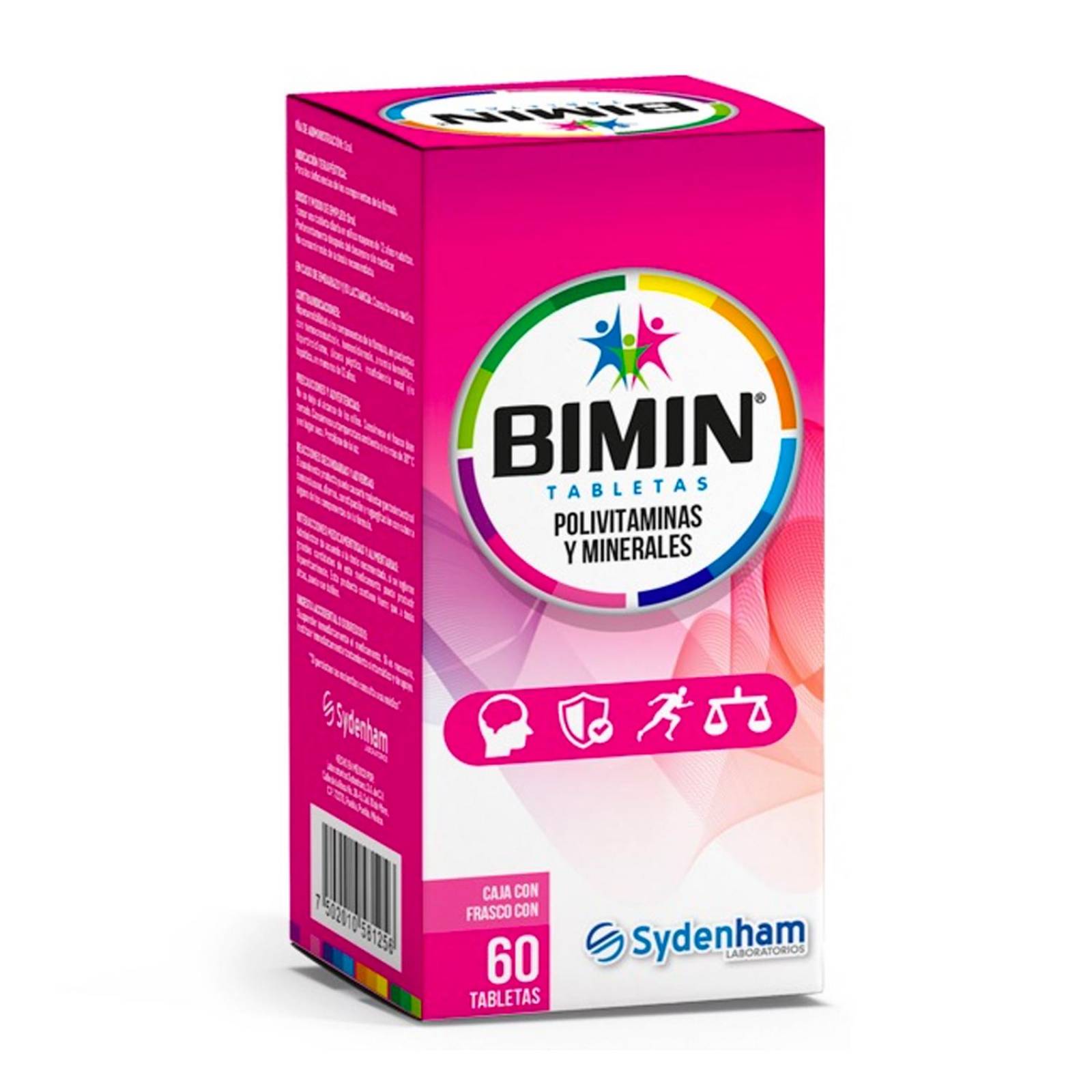 Multivitamínico Bimin 60 Tabletas