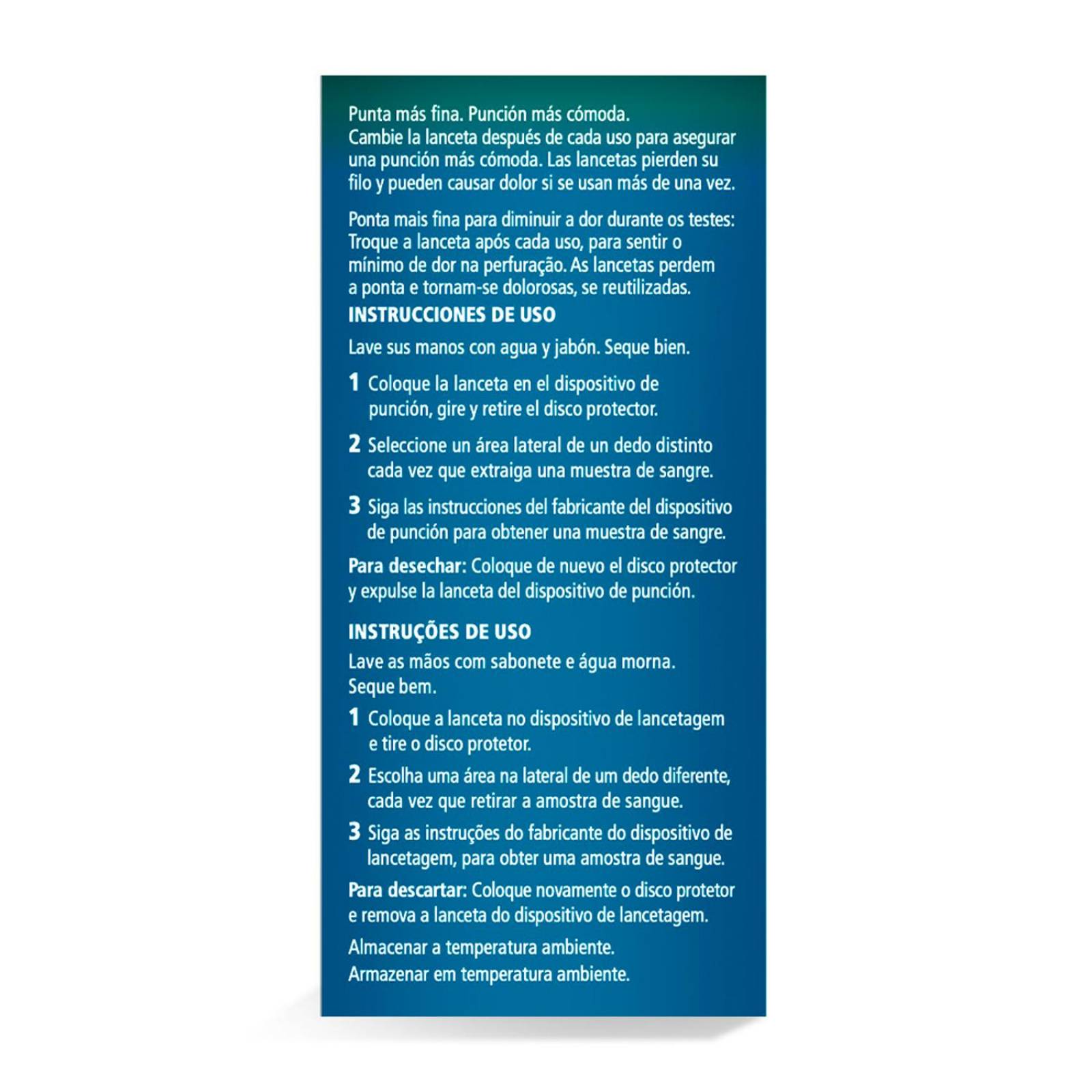 Lancetas One Touch Ultra Soft 25 piezas 