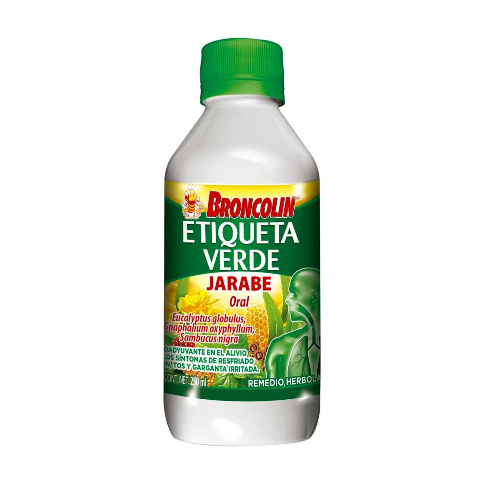 Jarabe Broncolin Etiqueta Verde 250 ml 
