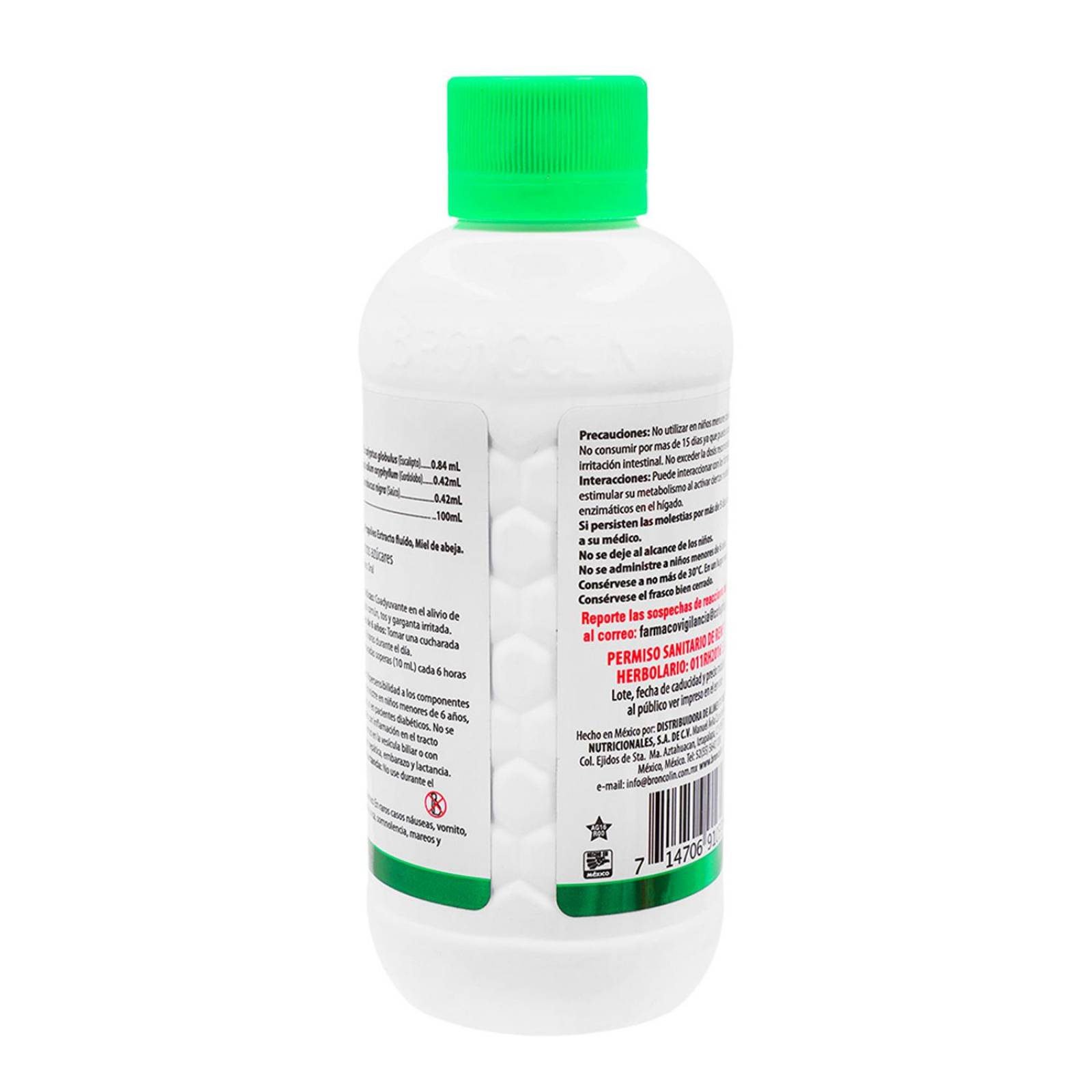 Jarabe Broncolin Etiqueta Verde 250 ml 