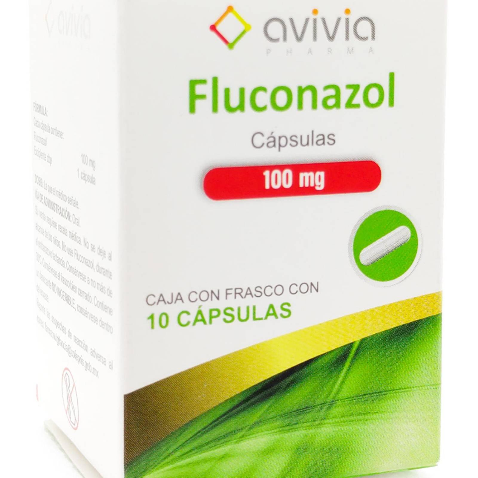 Fluconazol Avivia 10 Cápsulas de 100 mg 