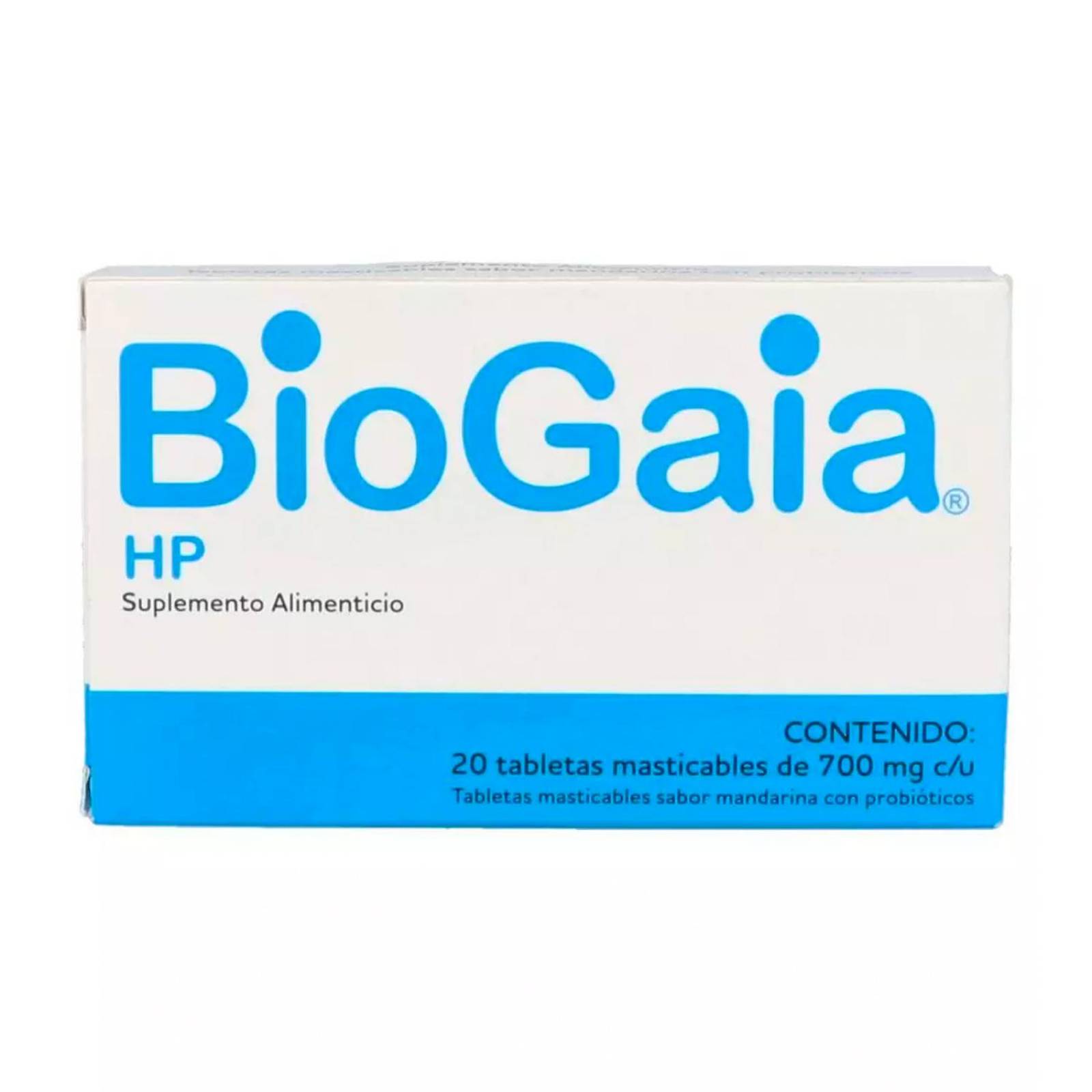 Suplemento Alimenticio BioGaia HP 700 mg 20 Tabletas 