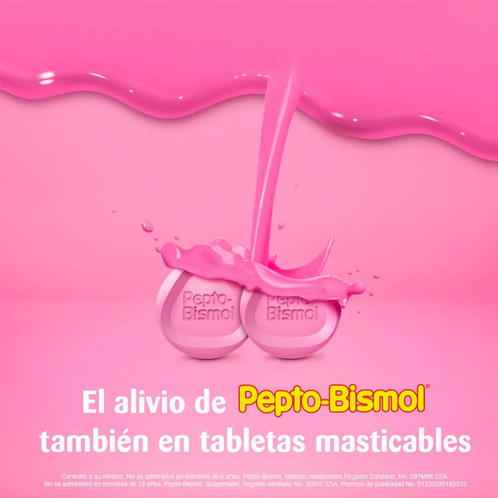 Antiácido Pepto-Bismol 24 tabletas masticables 