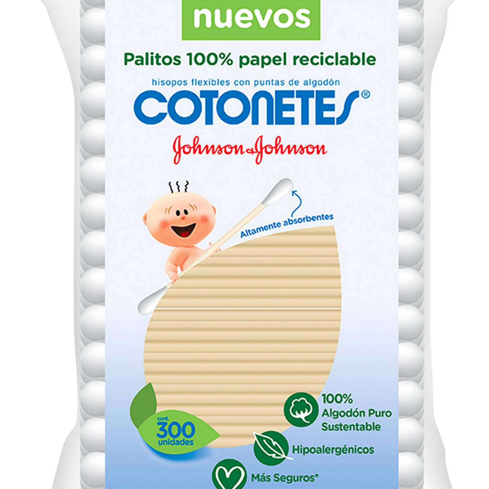 Cotonetes Johnson & Johnson Baby 300 piezas 