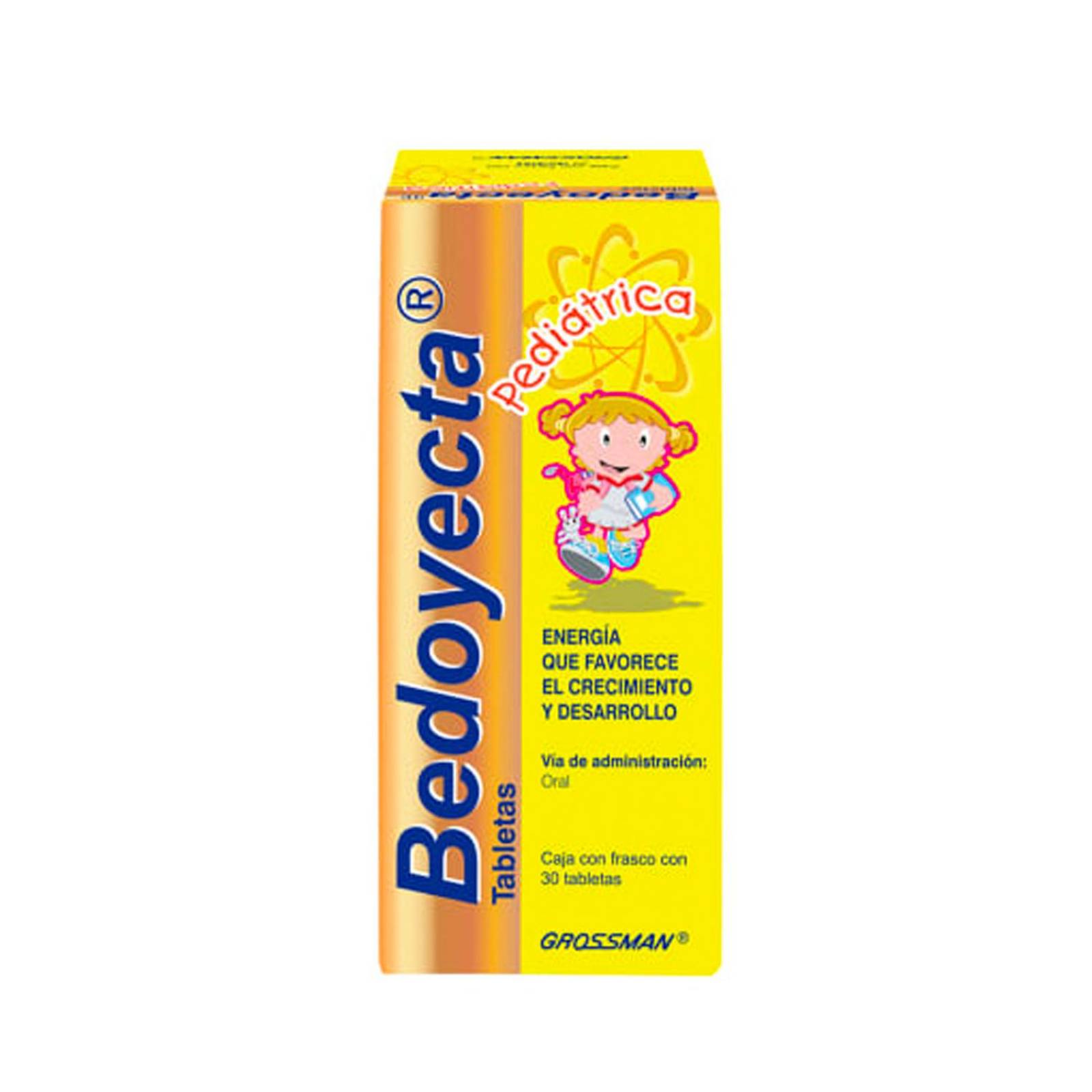 Suplemento Alimenticio Bedoyecta Pediátrica 30 Tabletas 
