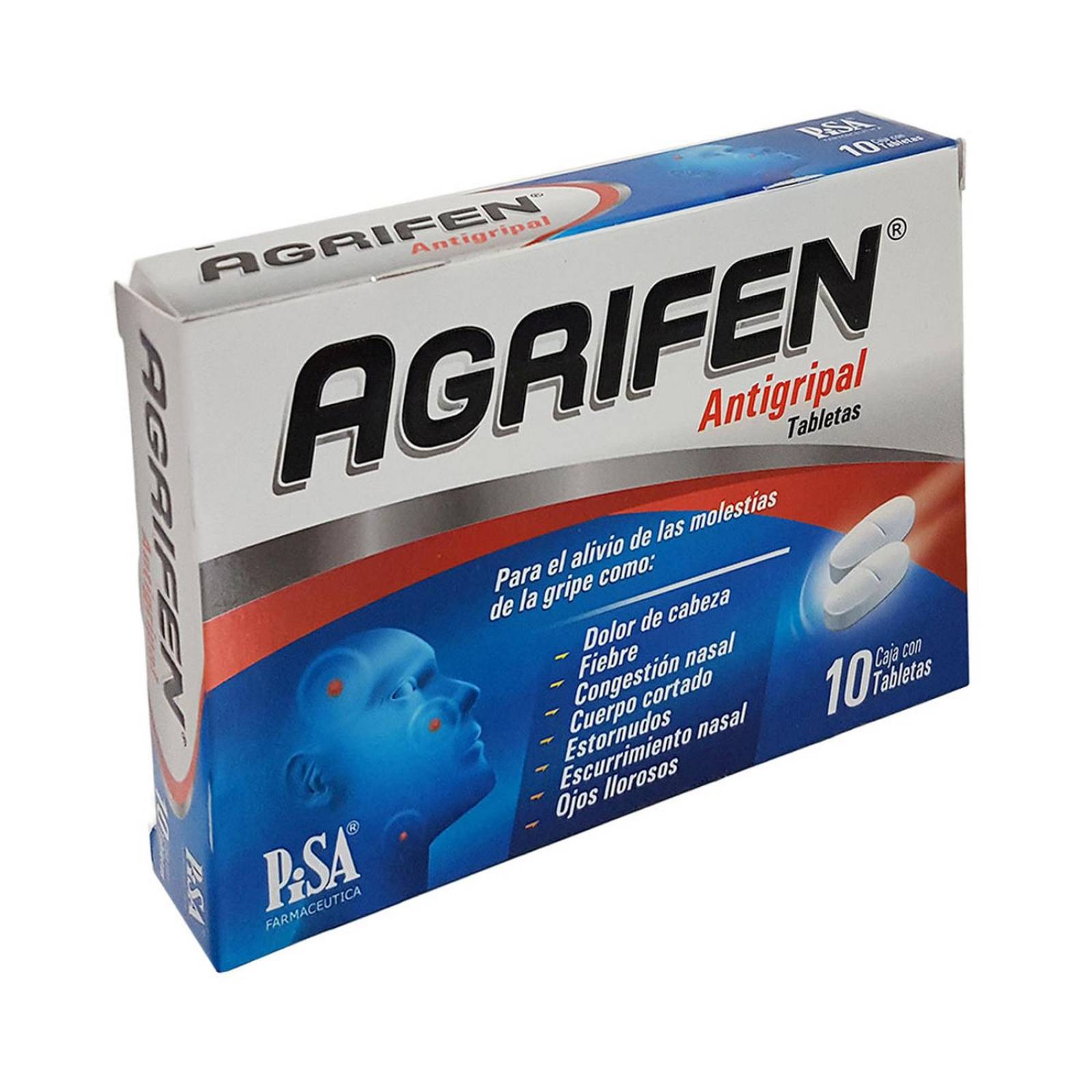 Antigripal Agrifen 10 Tabletas 