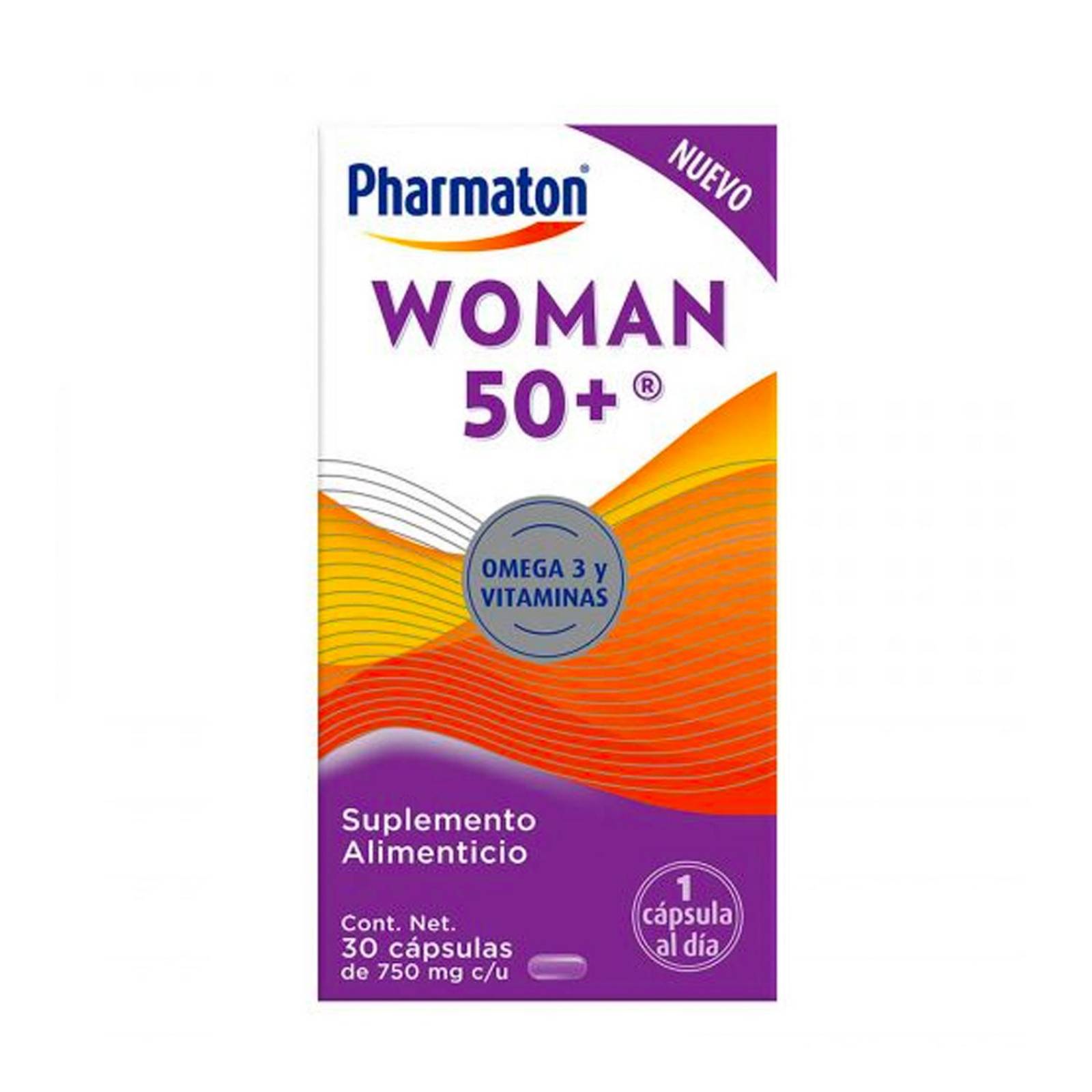Suplemento Alimenticio Pharmaton Woman 50+ 30 Cápsulas 