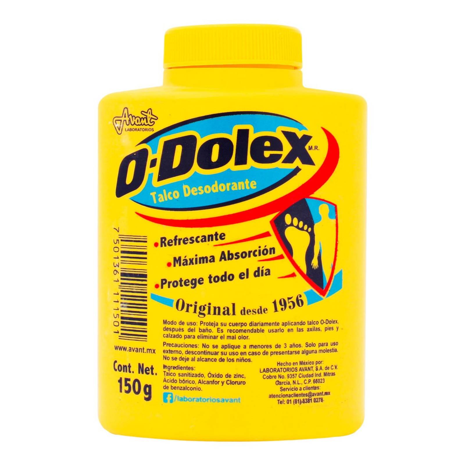 Talco O-Dolex Desodorante 150 gr 