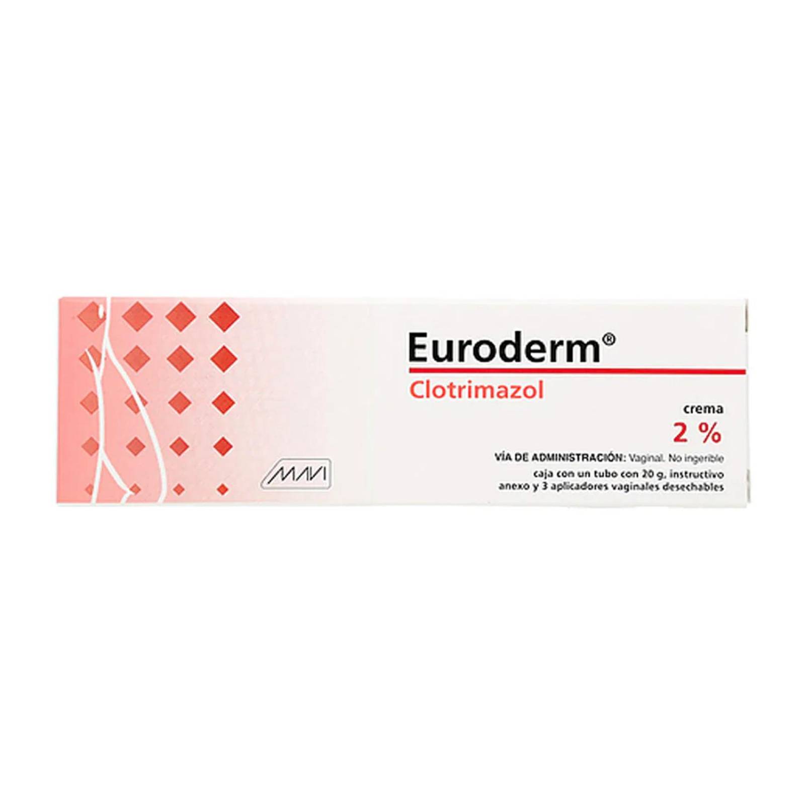 Crema Vaginal Euroderm Clotrimazol 2% 20 gr 