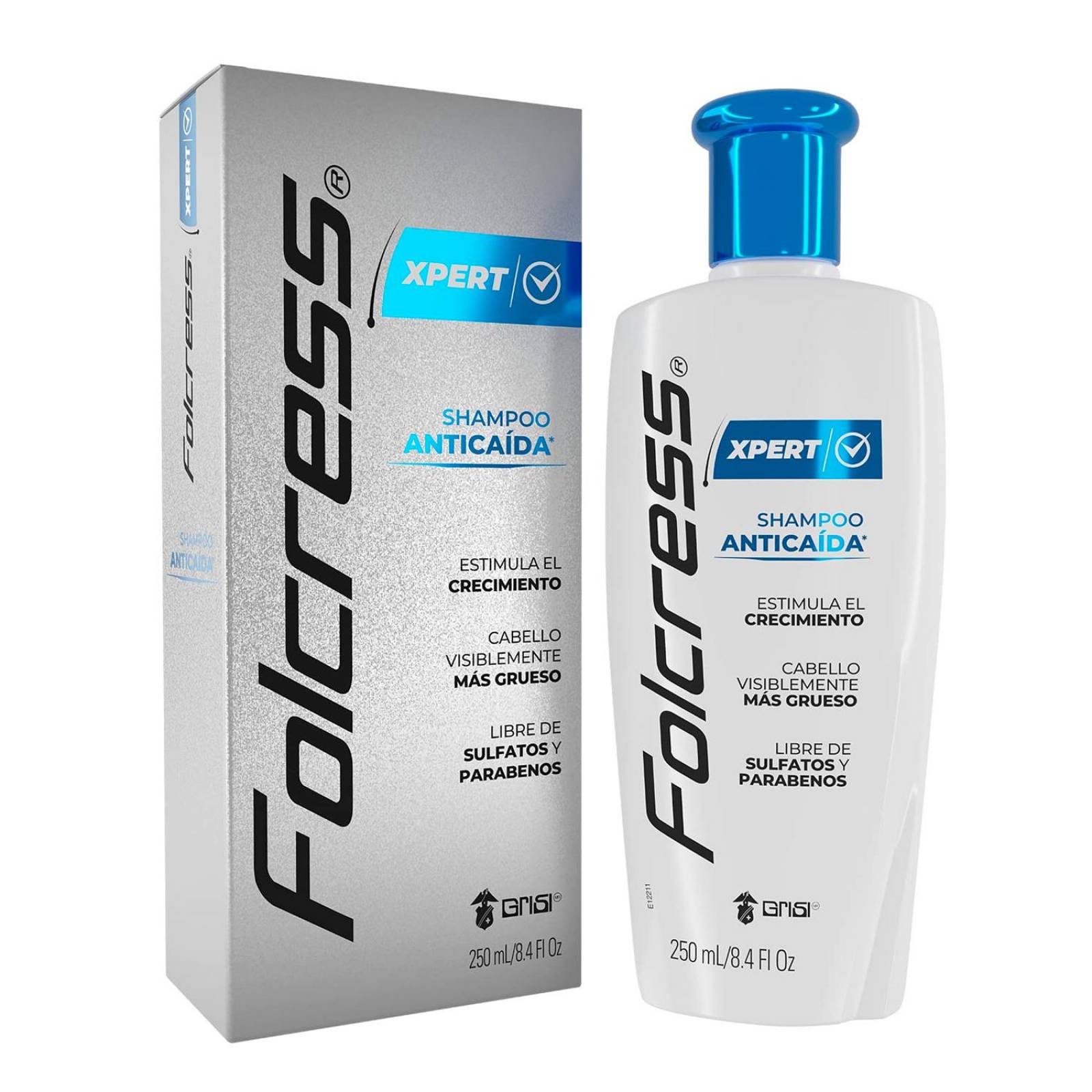 Shampoo Folcress Xpert Anticaída 250 ml 