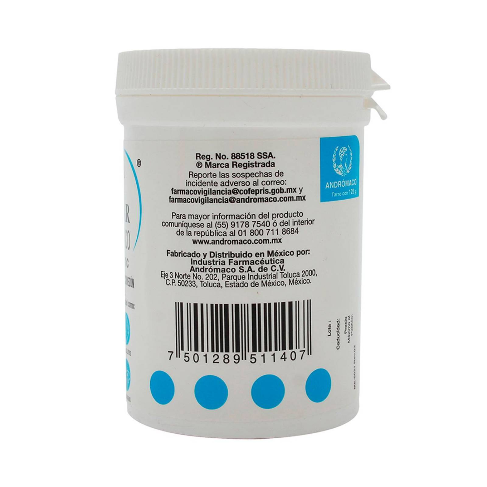 Pasta de Lassar Andrómaco Óxido de Zinc 125 gr 