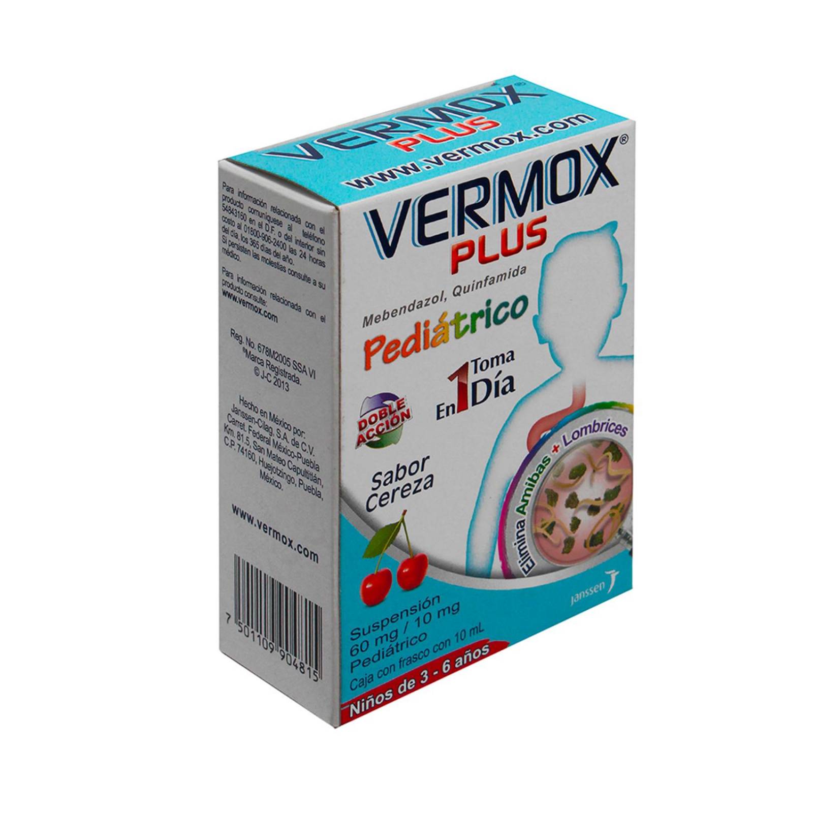 Suspensión Vermox Plus Pediátrico 10 ml 