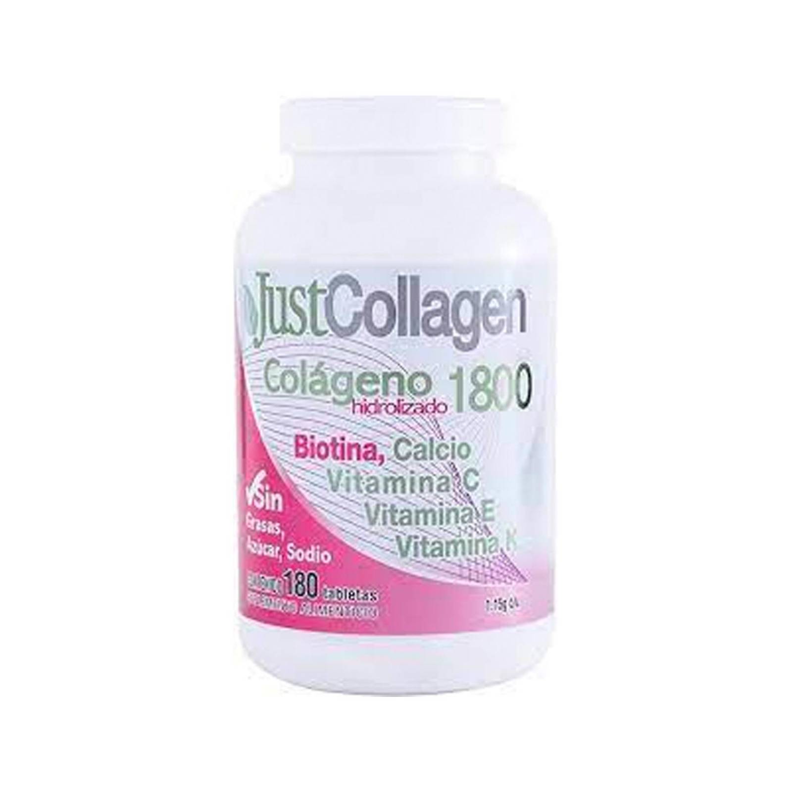 Colágeno Hidrolizado Just Collagen 1800 90 tabletas 