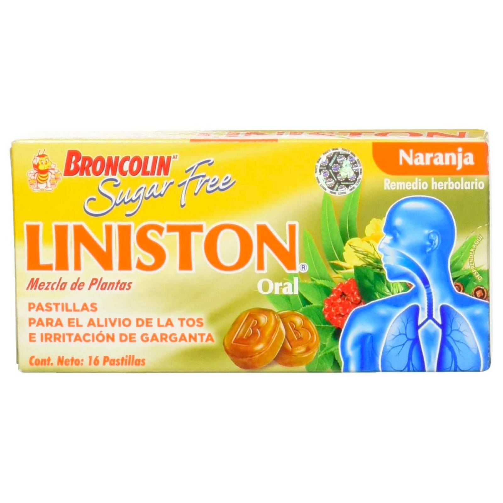 Caramelos Broncolin Sugar Free 35 gr 