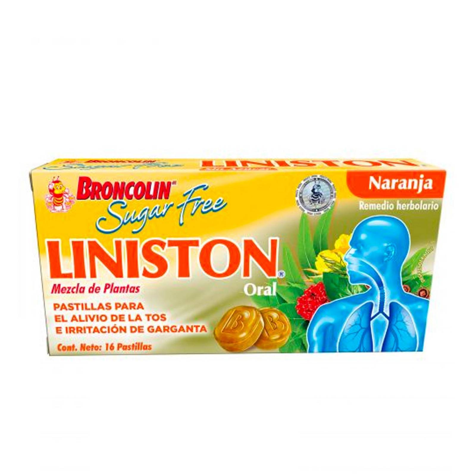 Caramelos Broncolin Sugar Free 35 gr 