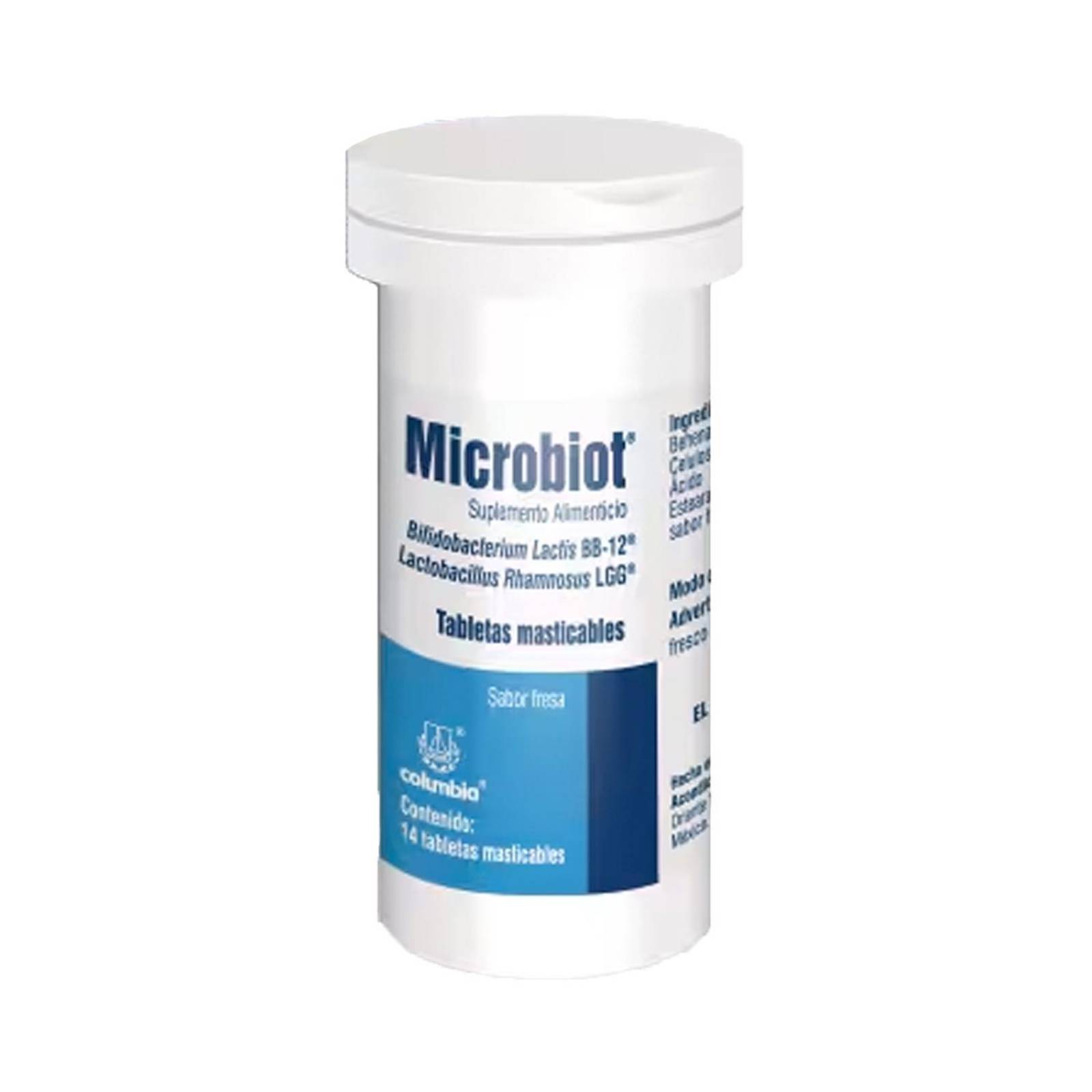 Suplemento Alimenticio Microbiot 14 Tabletas 