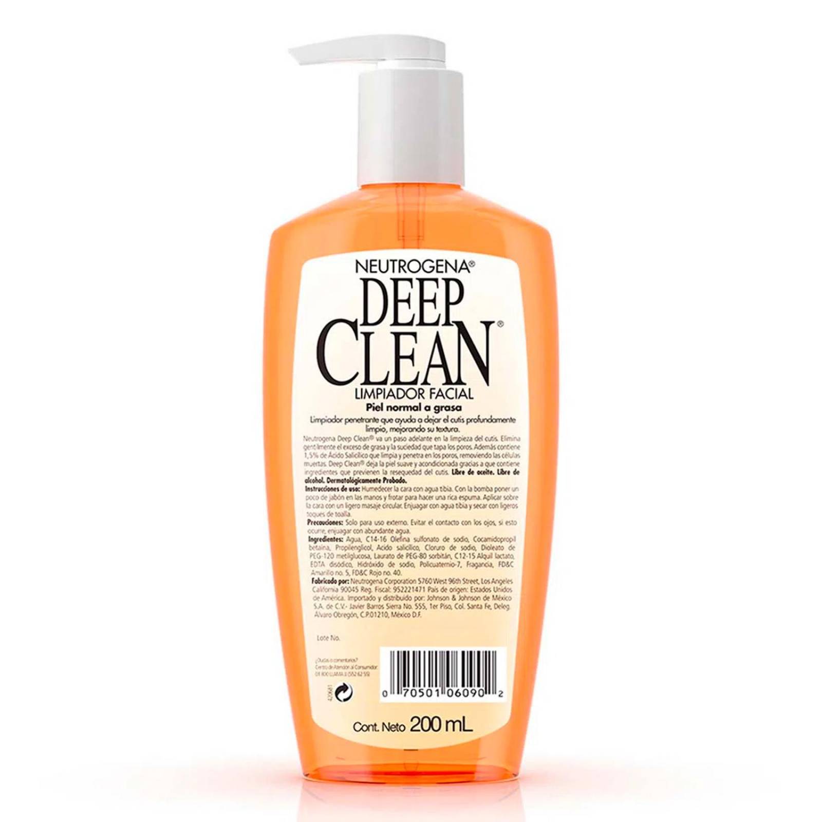 Limpiador Facial Neutrogena Deep Clean 200 ml 