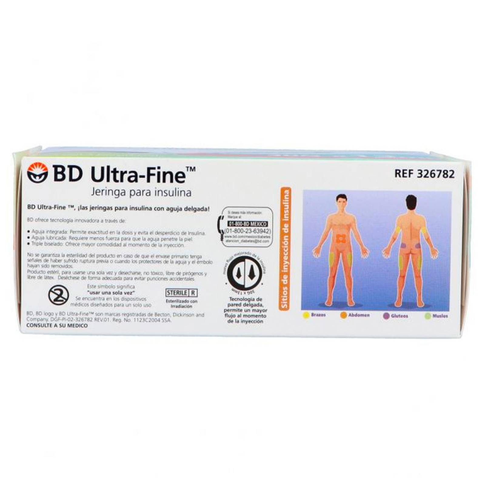 Jeringa para Insulina BD Ultra Fine 1 ml 30gx13mm 30 piezas 