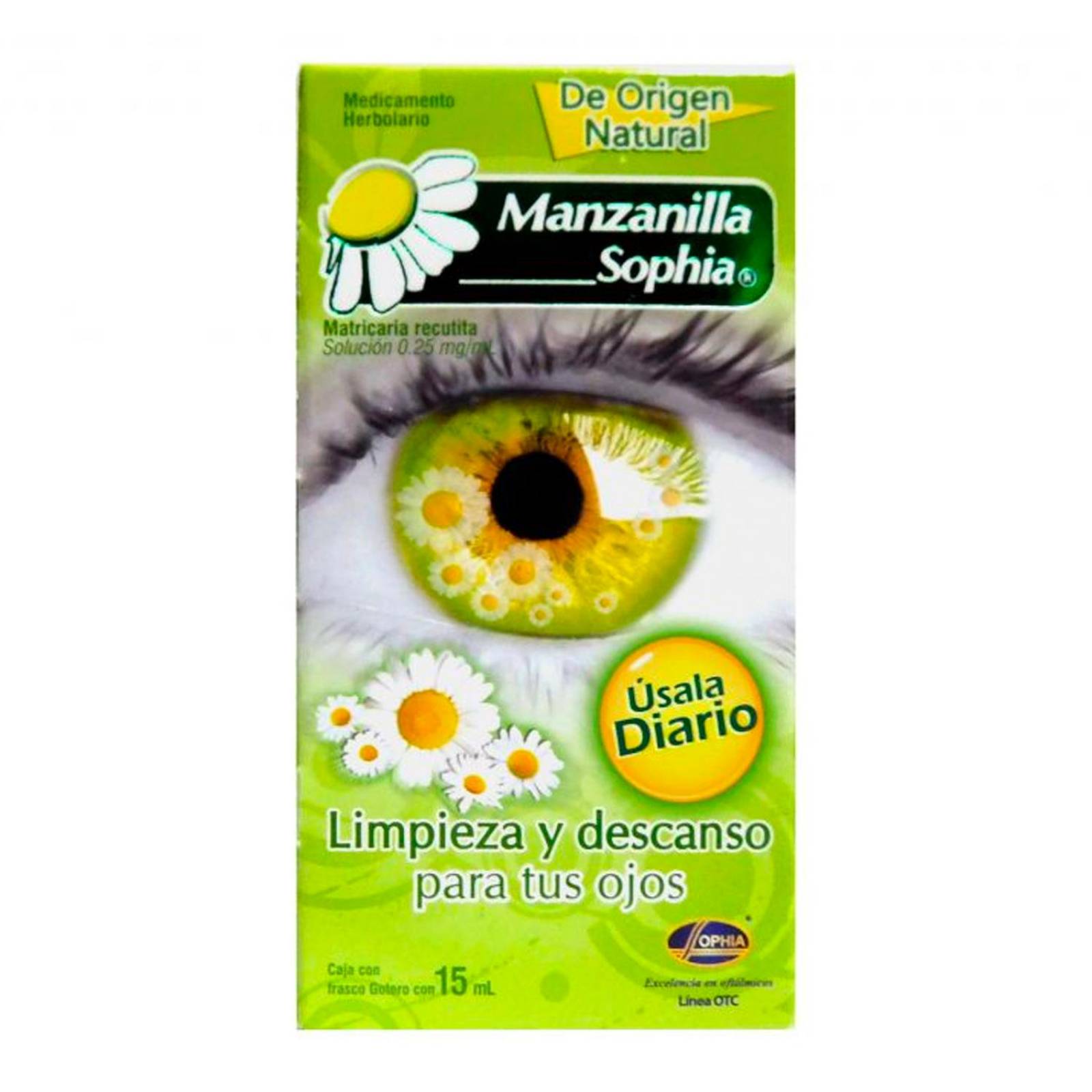 Solución Oftálmica Manzanilla Sophia Gotas 15 ml 
