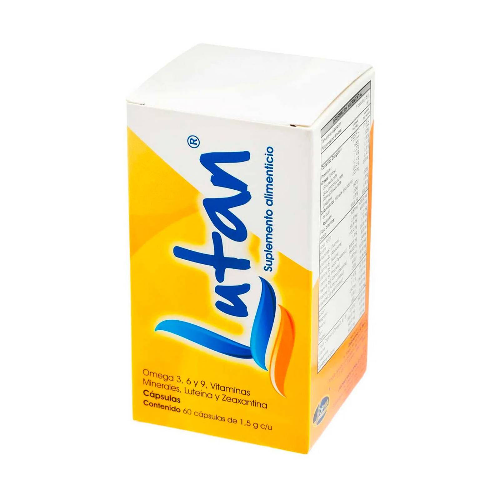 Suplemento Alimenticio Lutan 60 Cápsulas 