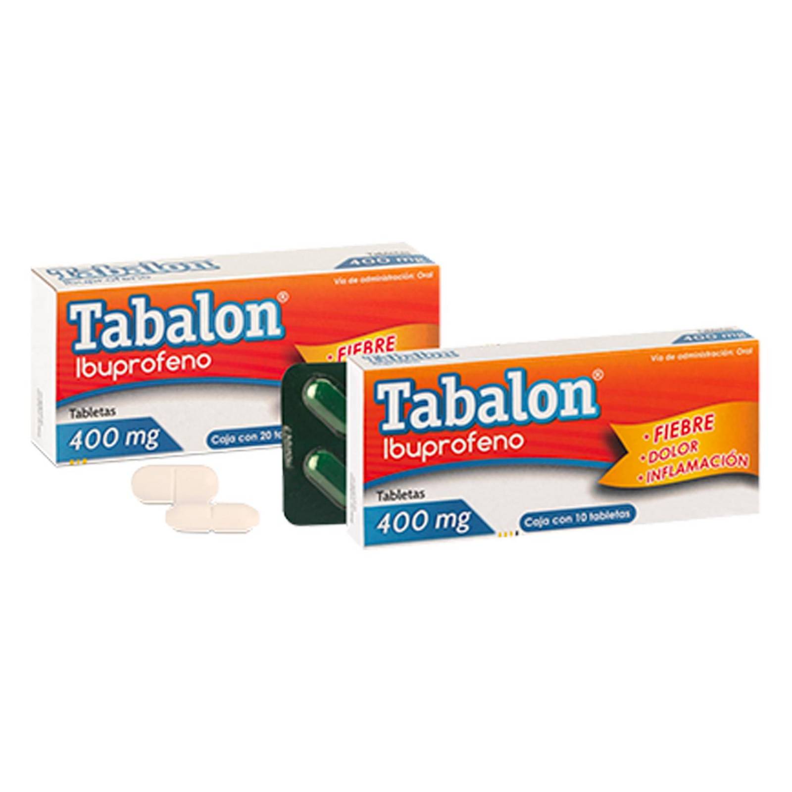 Ibuprofeno Tabalon 400 mg 10 tabletas 