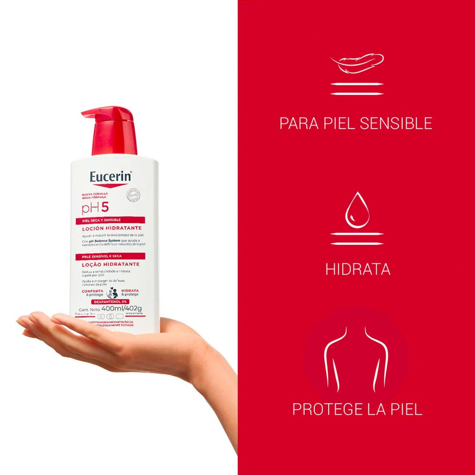 Loción Hidratante Eucerin PH5 400 ml 