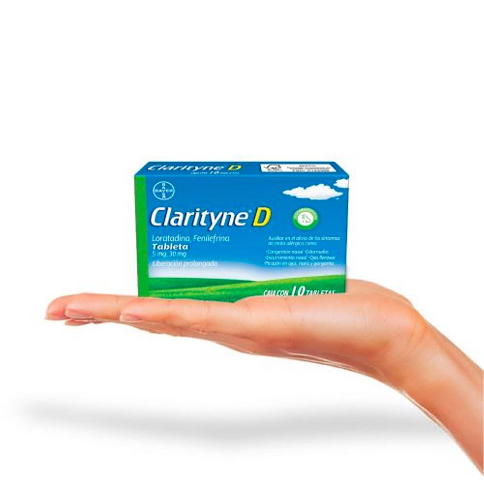 Antihistamínico Clarityne-D 10 tabletas