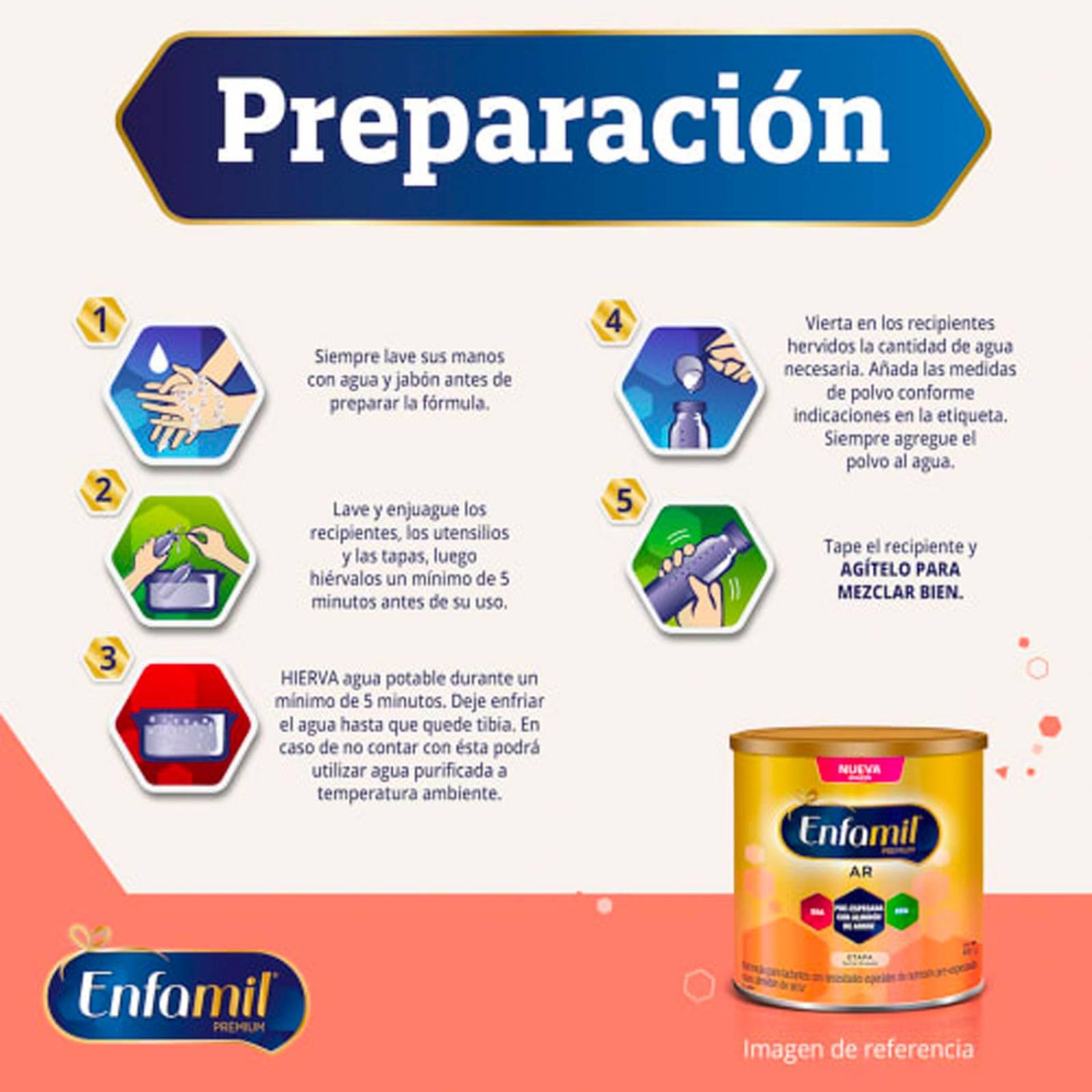 Fórmula Infantil Enfamil AR Premium 0 a 6 meses 400 gr