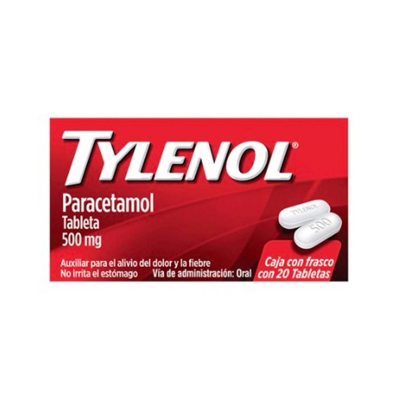 Analgésico Tylenol 20 Tabletas 