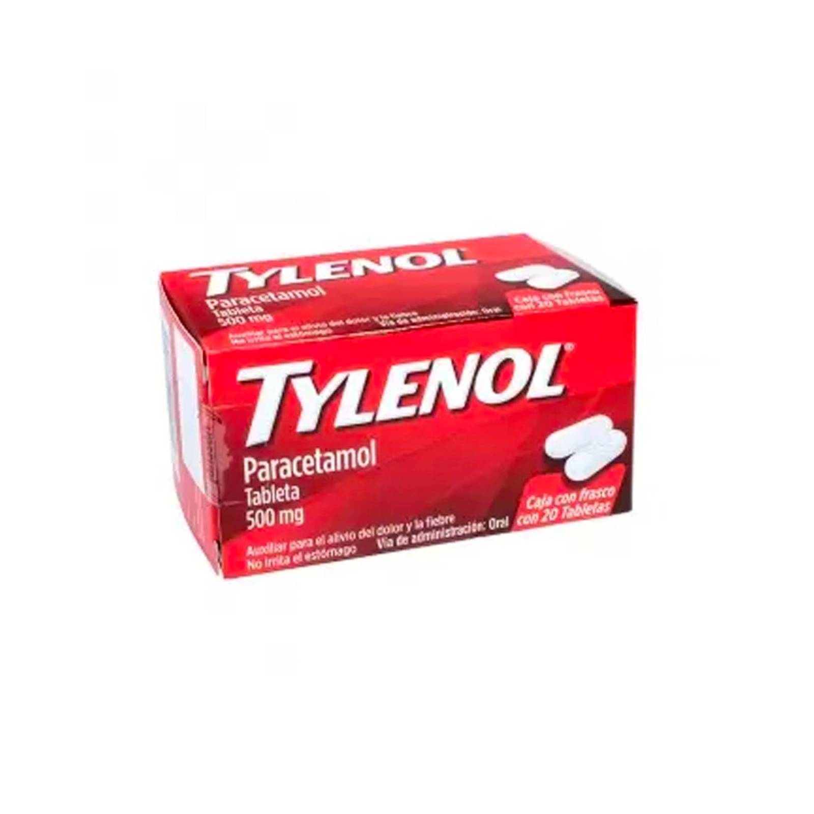 Analgésico Tylenol 20 Tabletas 