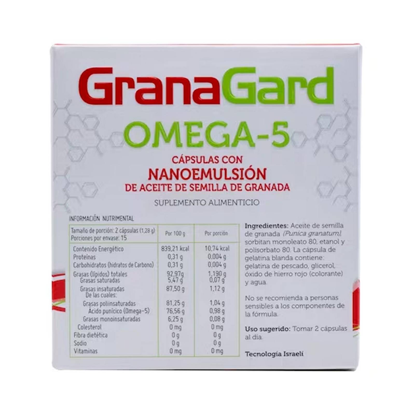 Suplemento Alimenticio GranaGard Omega 5 30 Cápsulas