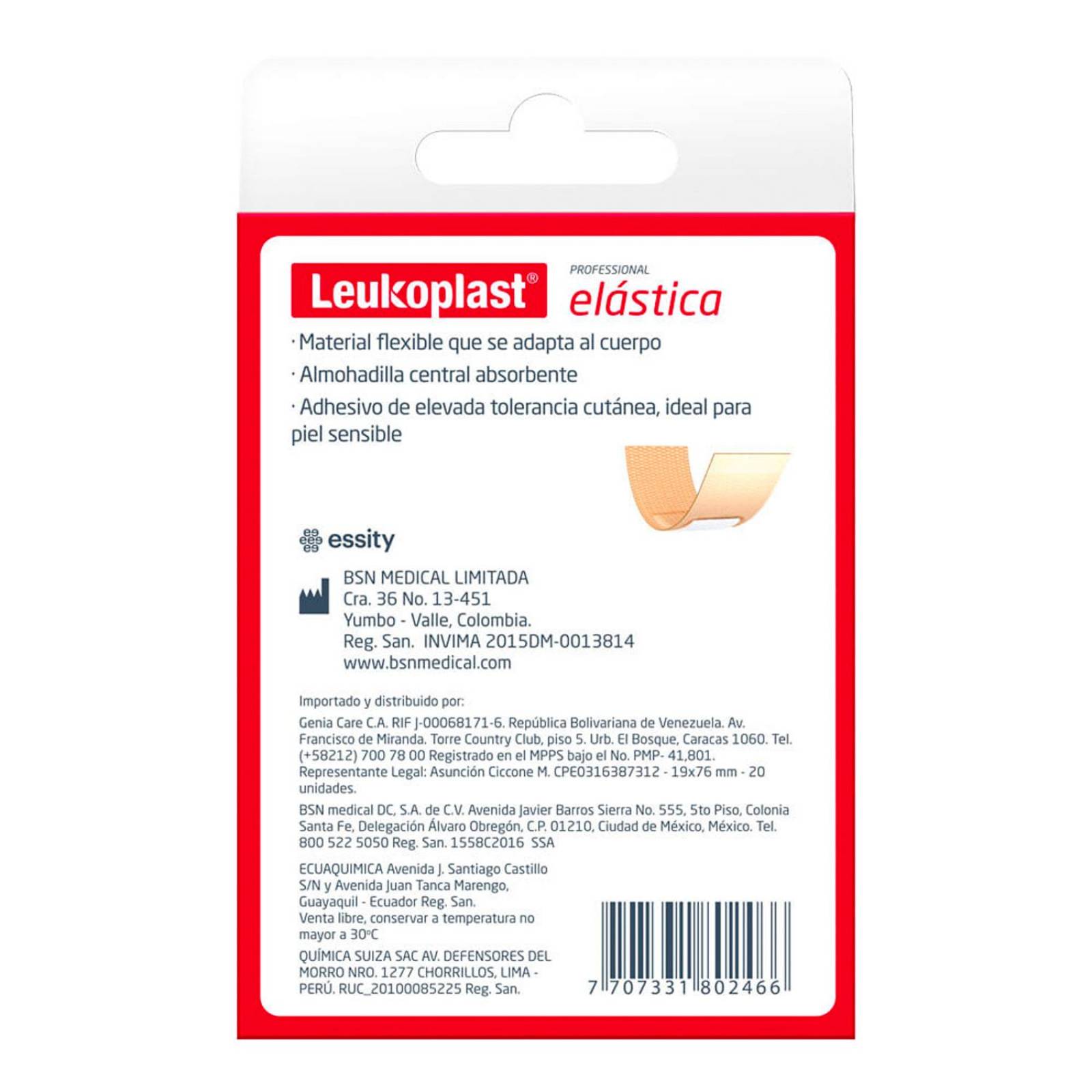 Curas Leukoplast Professional Elástica 20 piezas
