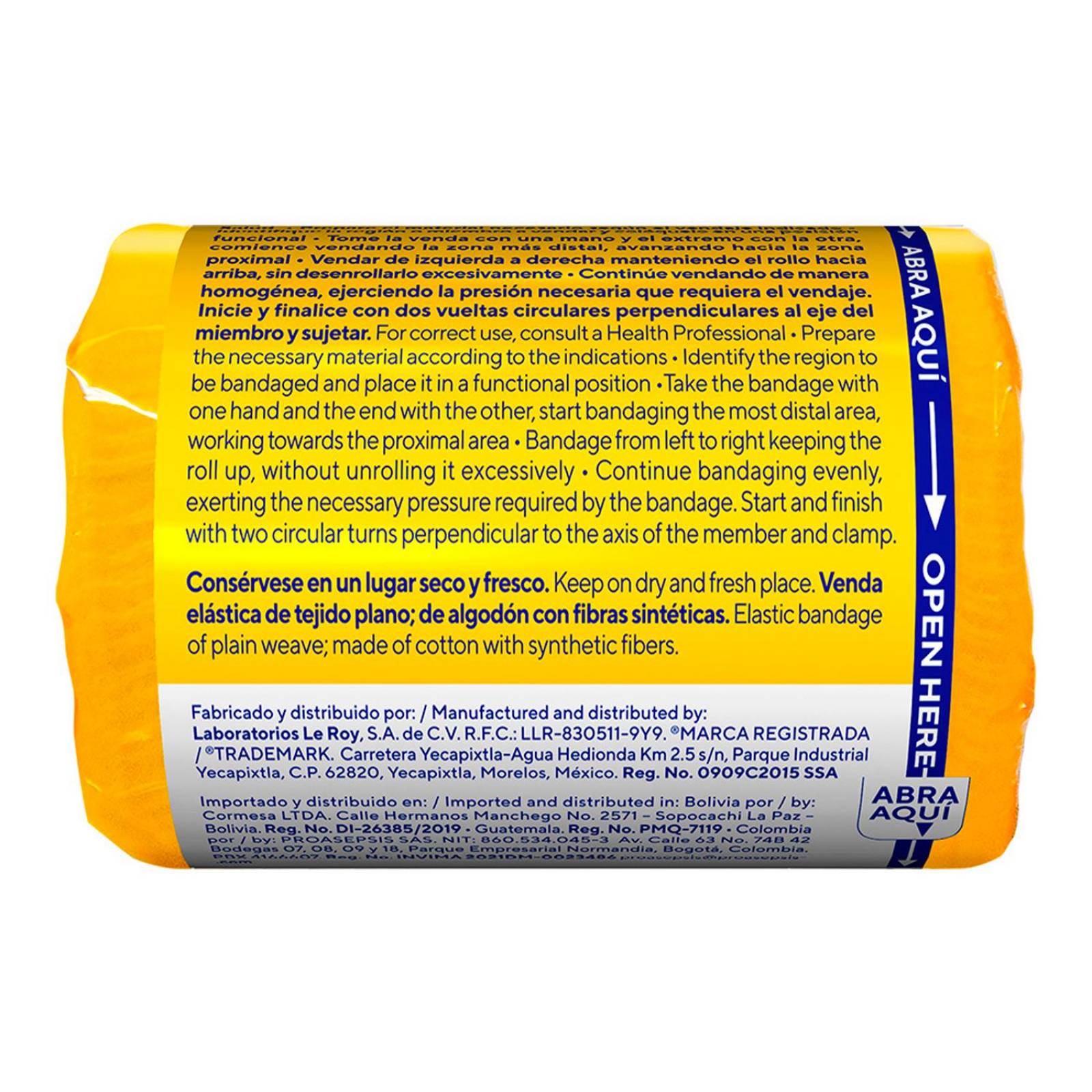 Venda Elástica Le Roy Premium 1 pieza de 7.5cmx5m