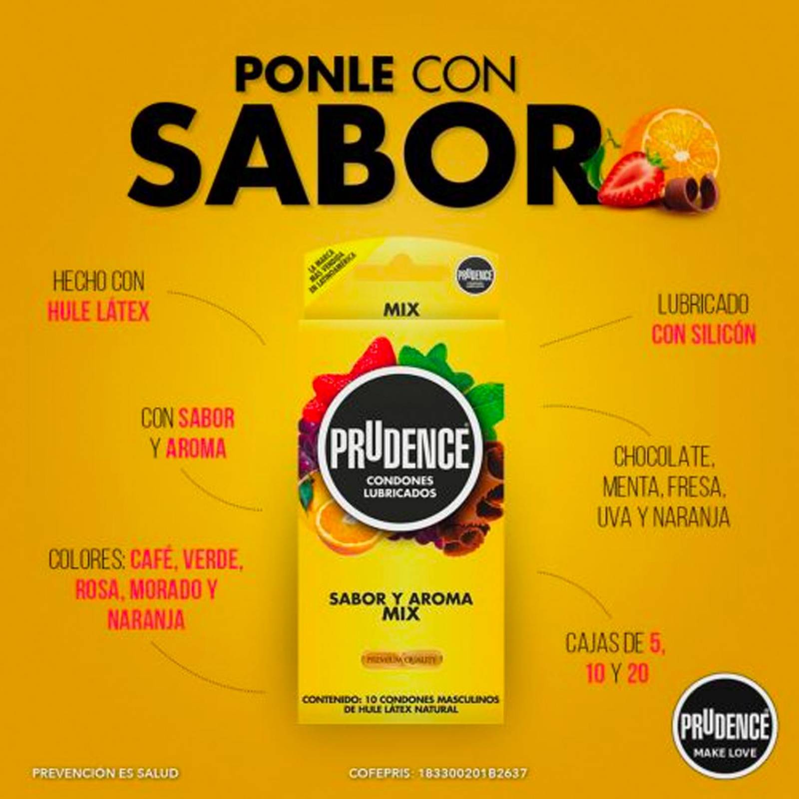 Preservativos Prudence Aroma Mix 10 piezas 