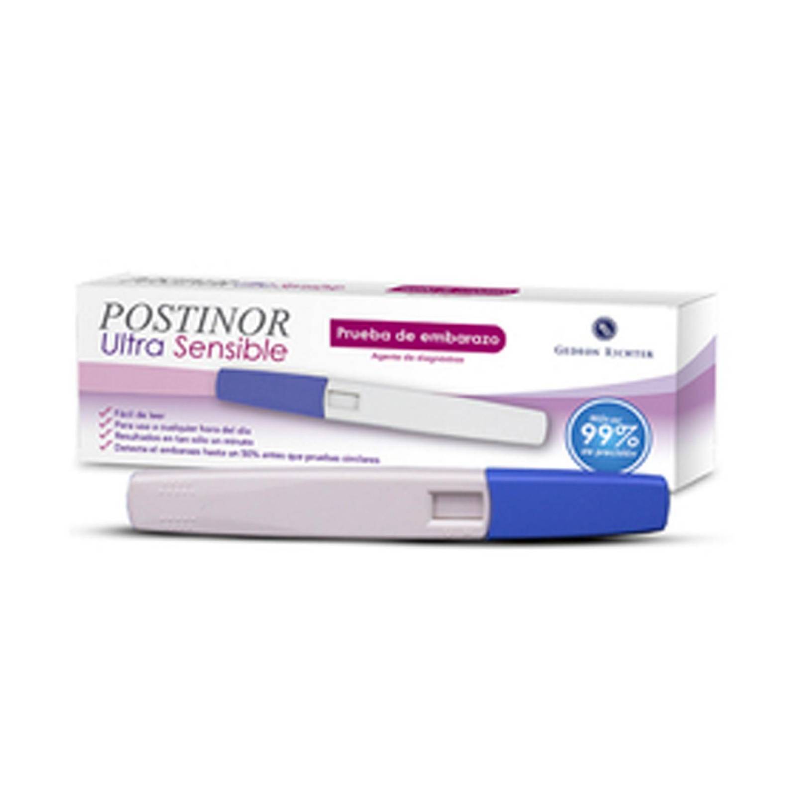 Prueba de Embarazo Postinor Ultra Sensible 1 pieza 