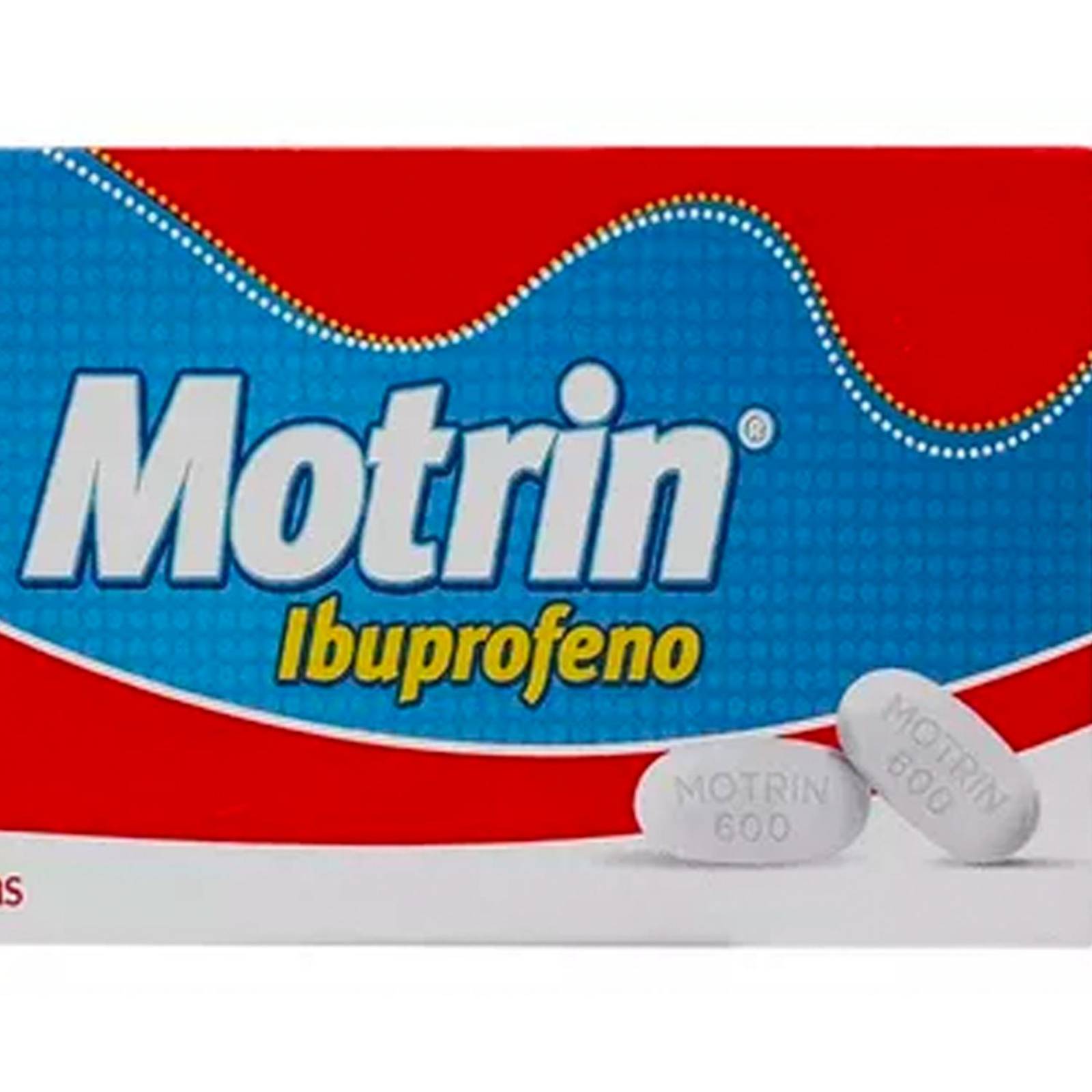 Ibuprofeno Motrin 600 mg 10 tabletas 