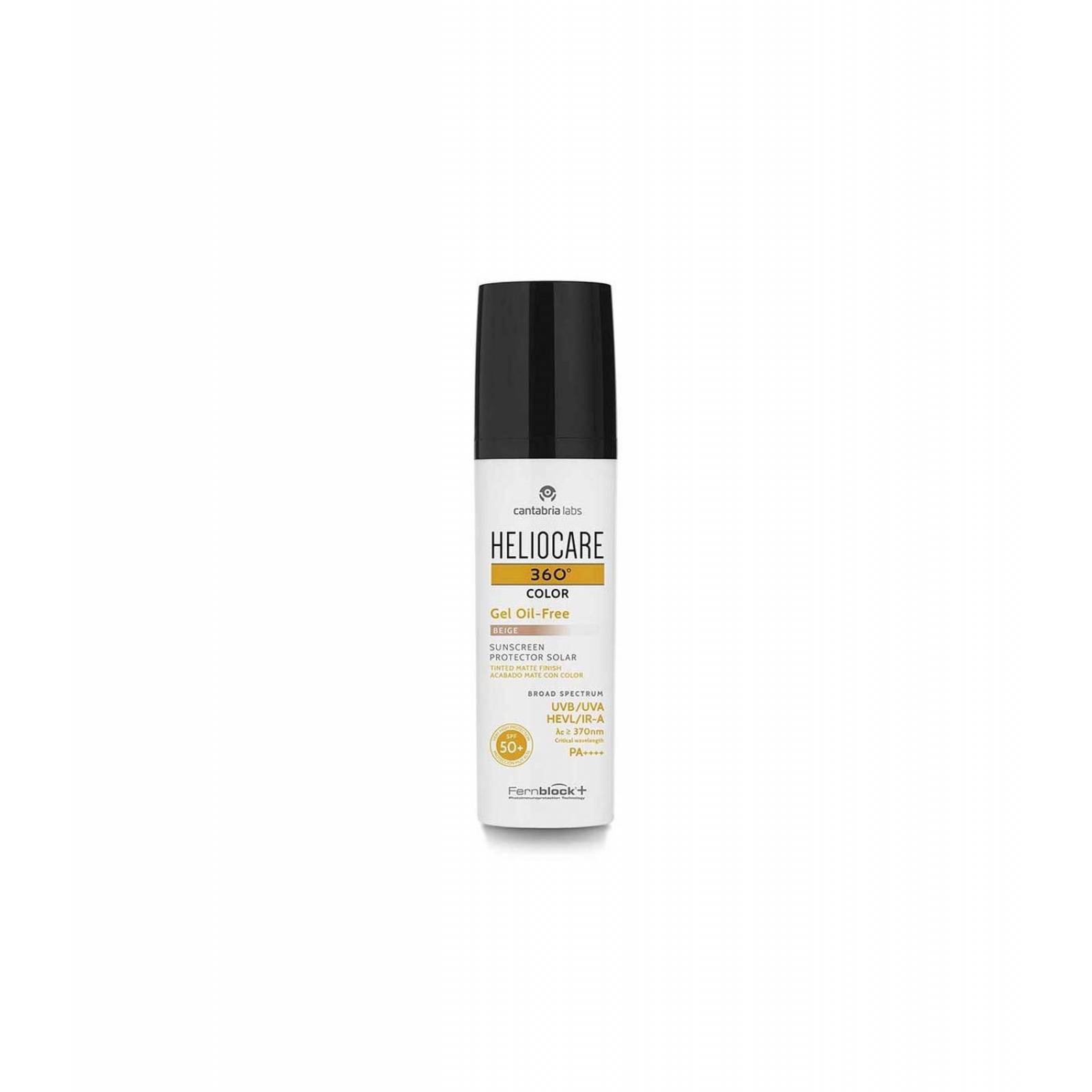Protector Solar Heliocare 360 Color Gel Oil Free Beige 50ml 