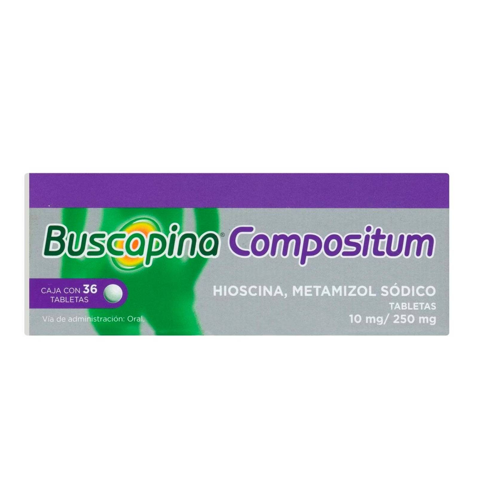 Tabletas Buscapina Compositum 36 piezas