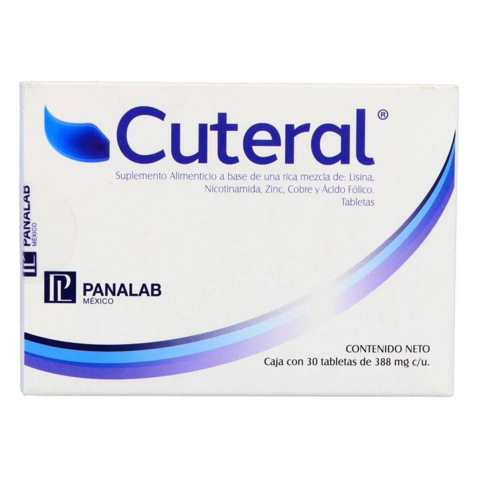 Suplemento Alimenticio Cuteral 30 Tabletas 