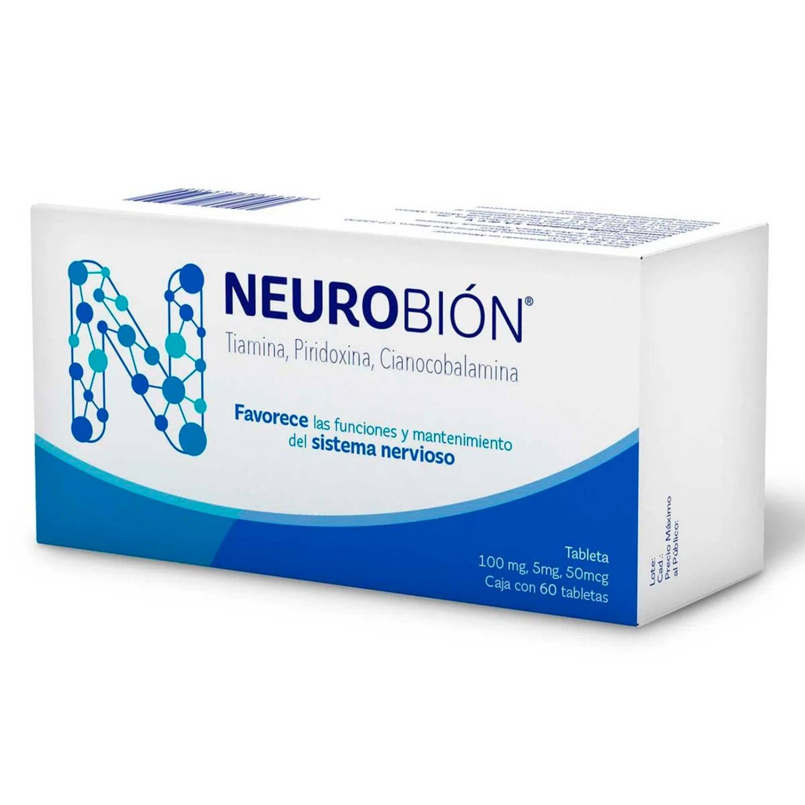 Tabletas Neurobión 60 Tabletas