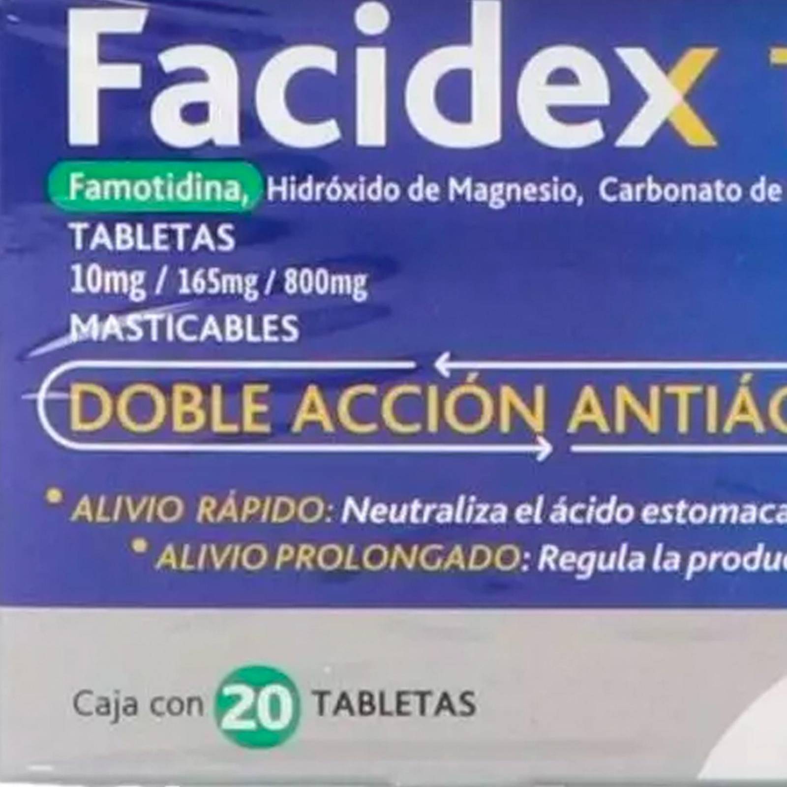 Tabletas Masticables Facidex Total 30 Tabletas 
