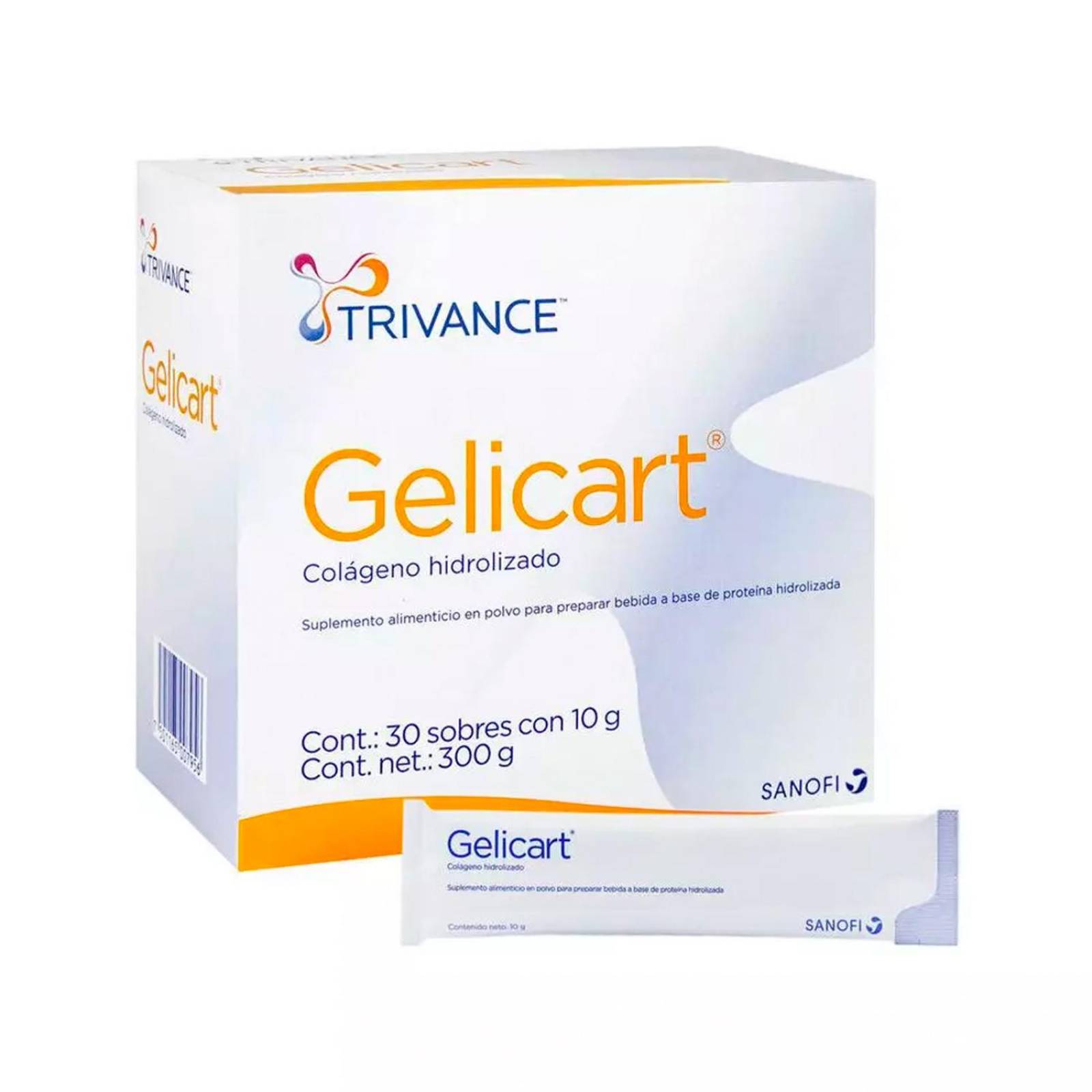 Colágeno Hidrolizado Gelicart 30 sobres de 10 gr 